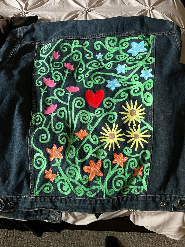 Love In Bloom Denim Jacket / Size Large product image (2)