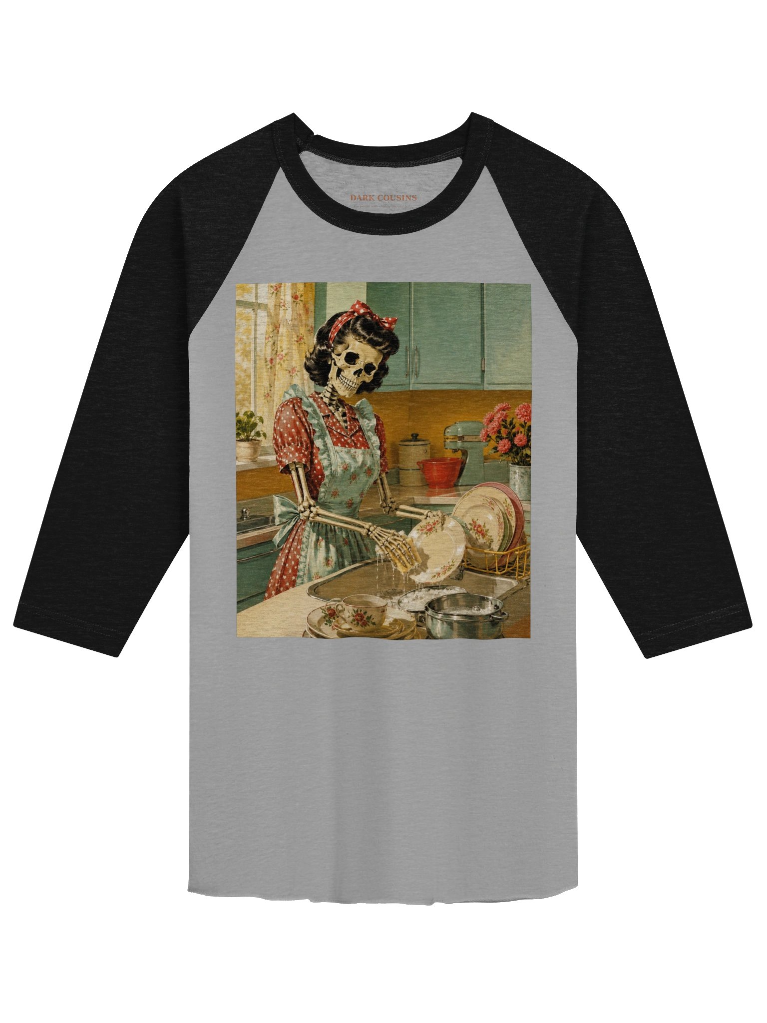 Dead Tired of Dishes Raglan product image (1)