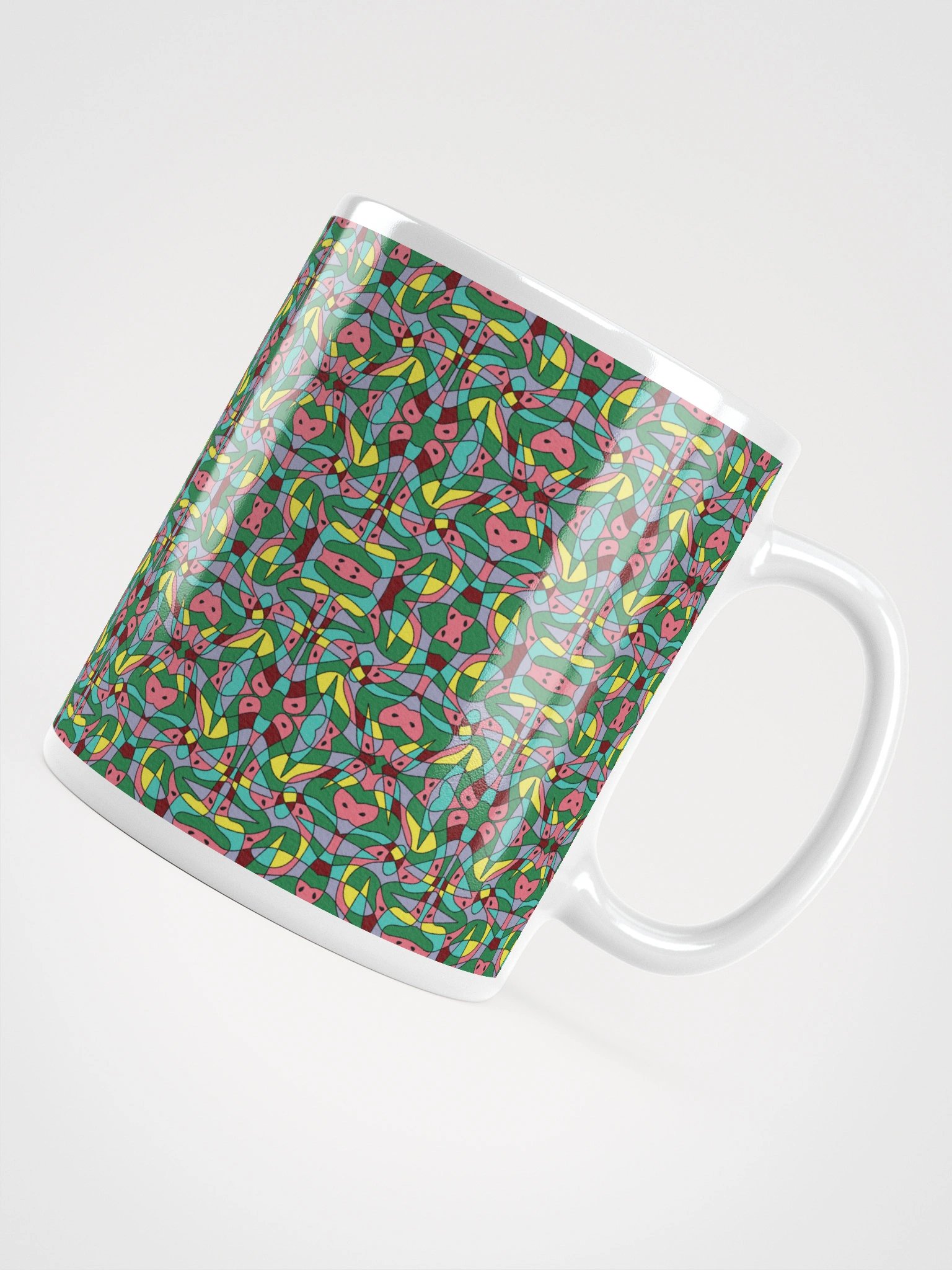 Watermelon Bloom – Glossy Ceramic Mug product image (2)