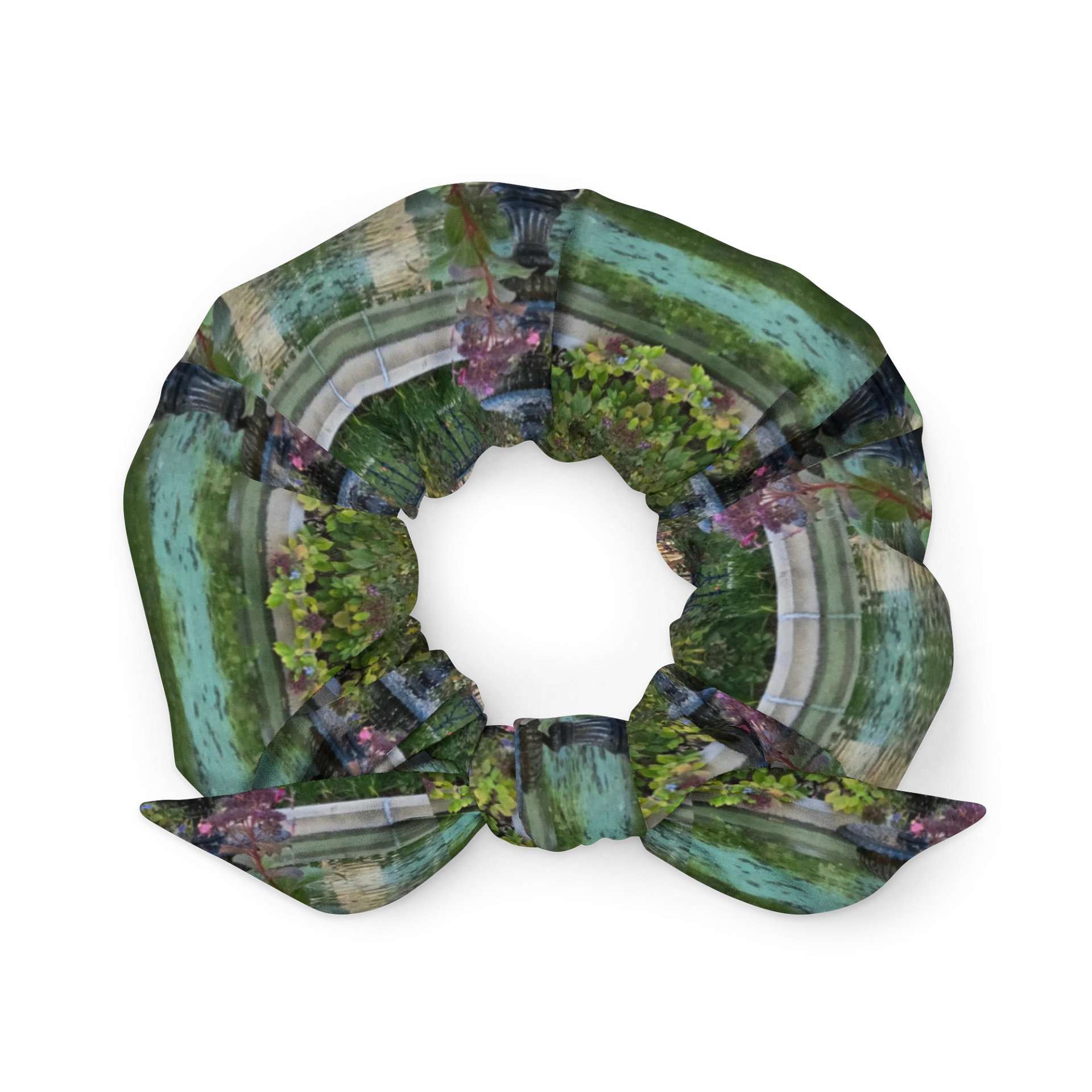Purple Flower Water Fountain Scrunchie product image (1)
