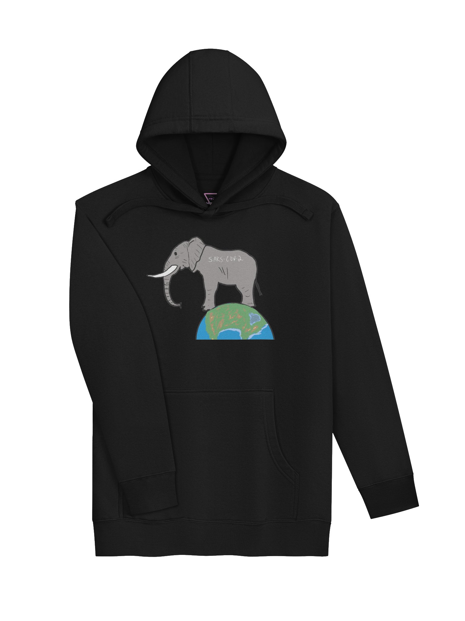 Elephant In The Room hoodie (covid) product image (3)