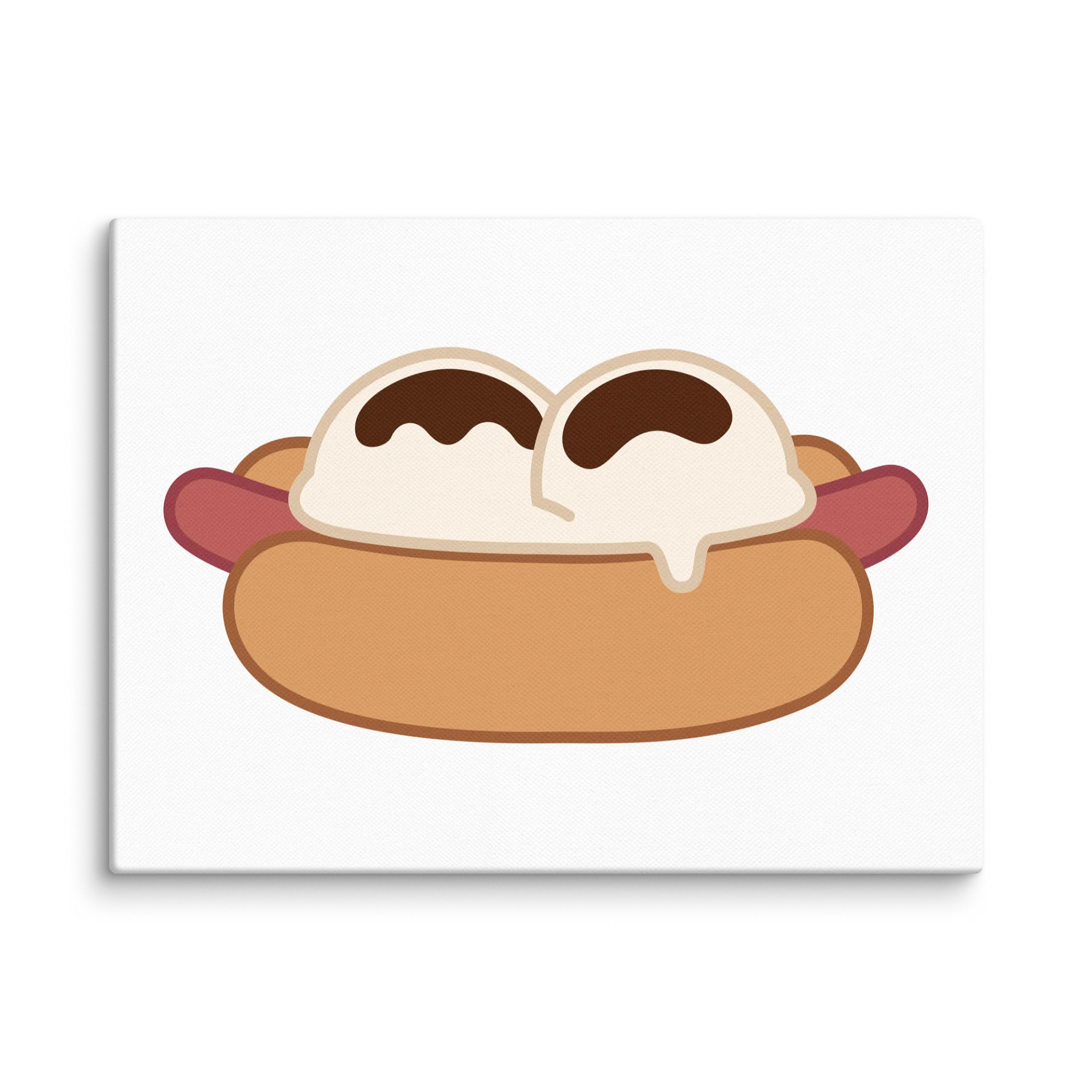 Ice Cream on a Hot Dog Canvas Print product image (3)