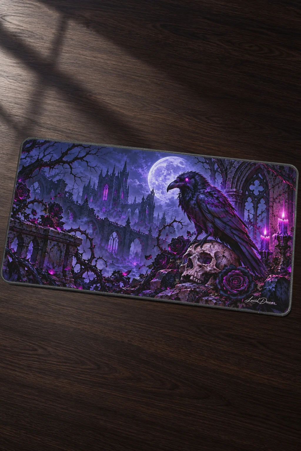 The Raven's Reliquary Gothic Desk Mat product image (4)