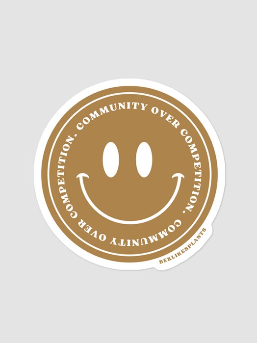 COMMUNITY OVER COMPETITION STICKER | Community Over Competition Collection product image (1)