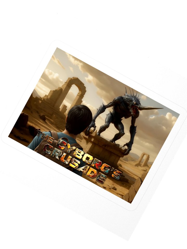 A sticker depicting James Hunter arriving at the mysterious statue product image (2)