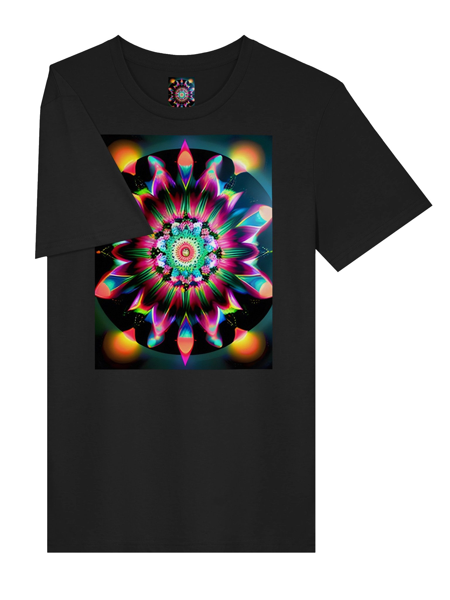 Neon Floral Mandala Tee product image (3)