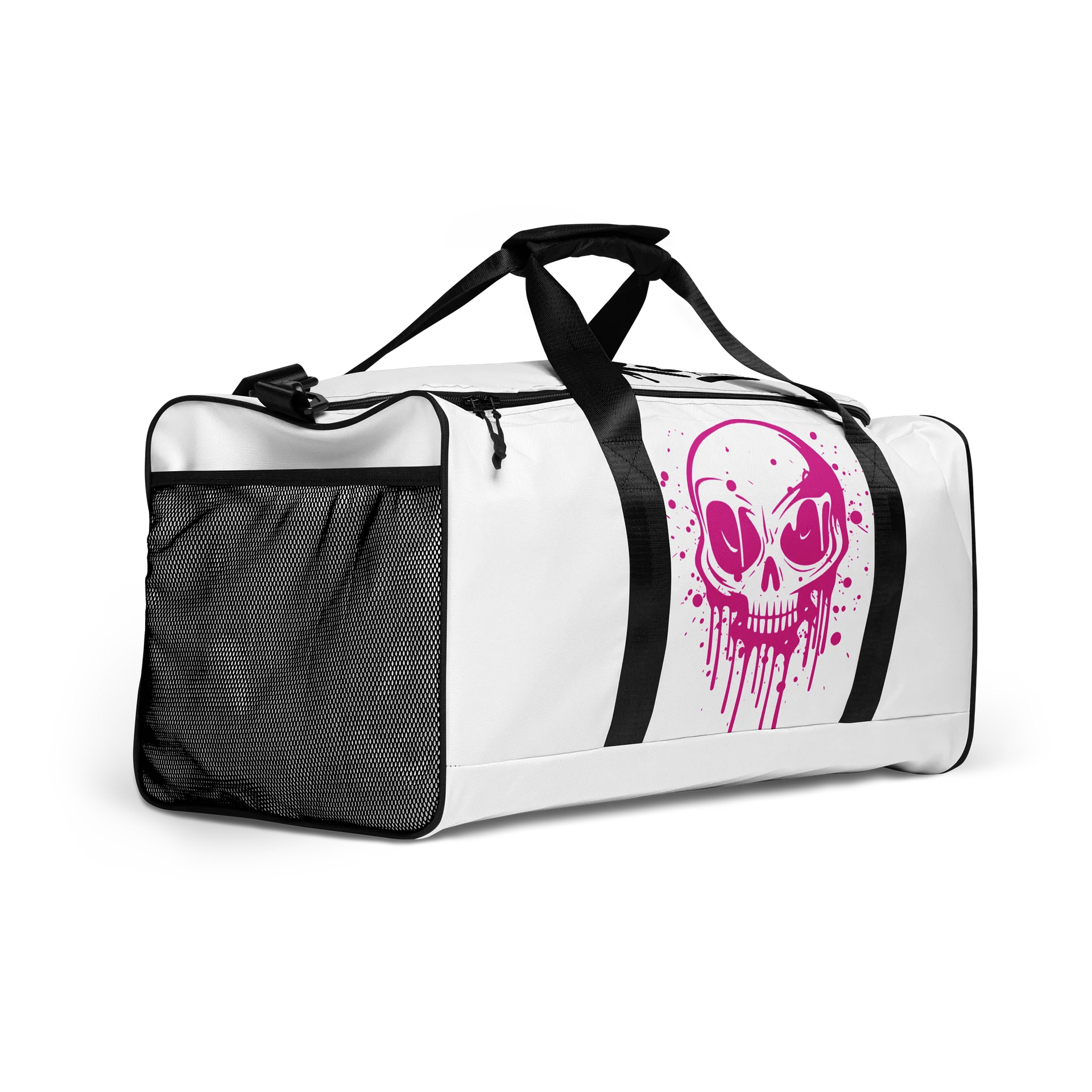 Drip Skull Duffle Bag – Gym Bag with Graffiti Skull Graphic product image (2)