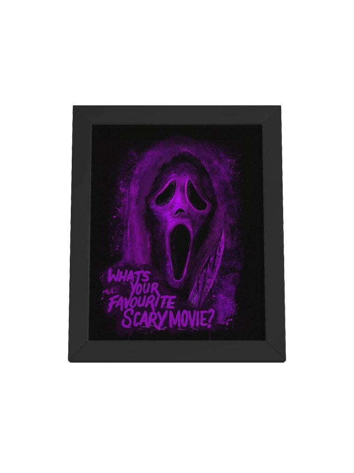 BLK Framed Ghost Face Print (Purple) product image (1)