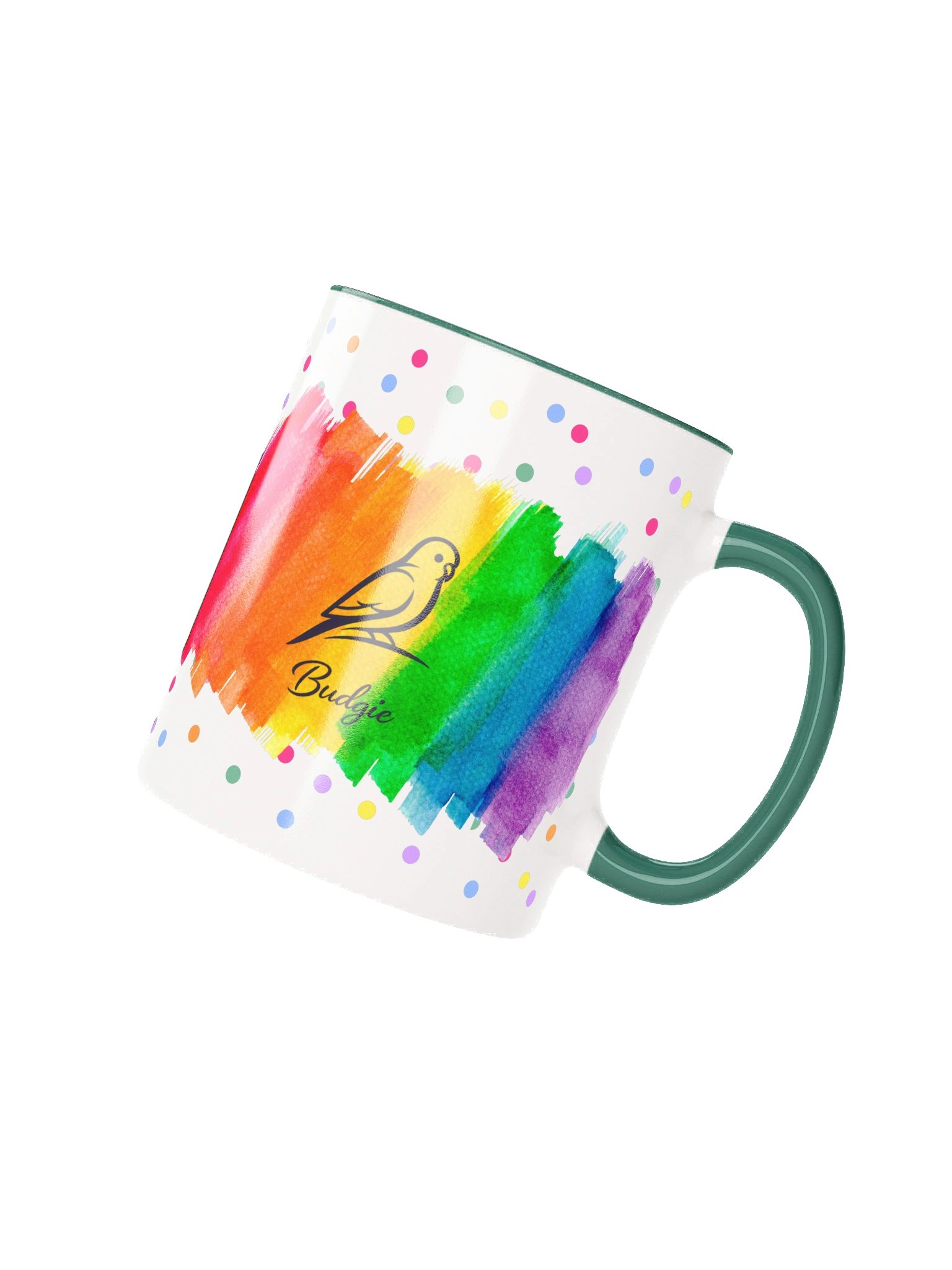 Colorburst Budgie Silhouette Mug – 11oz / 15oz product image (3)