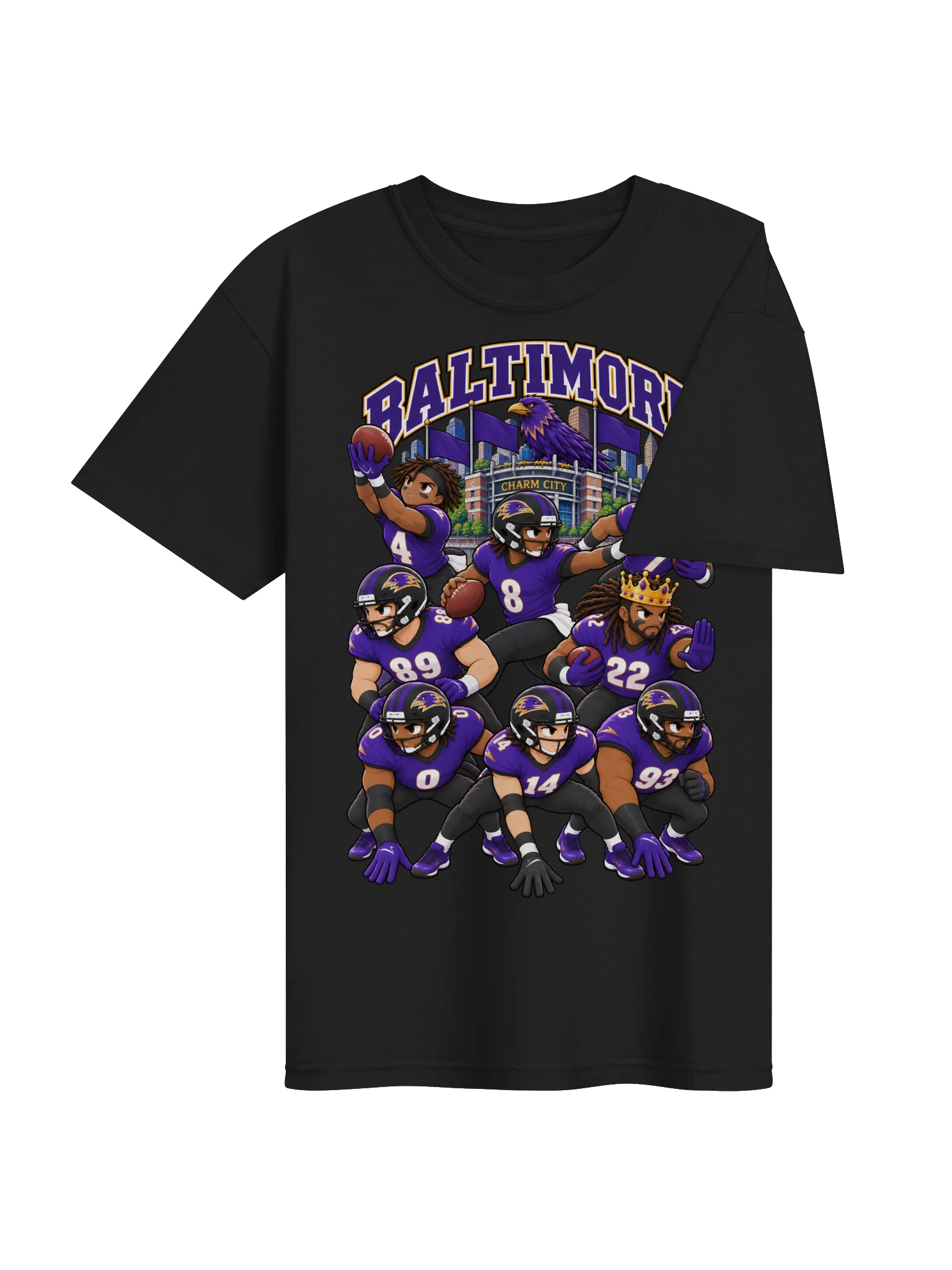 Baltimore Football Animated Player T-Shirt product image (11)