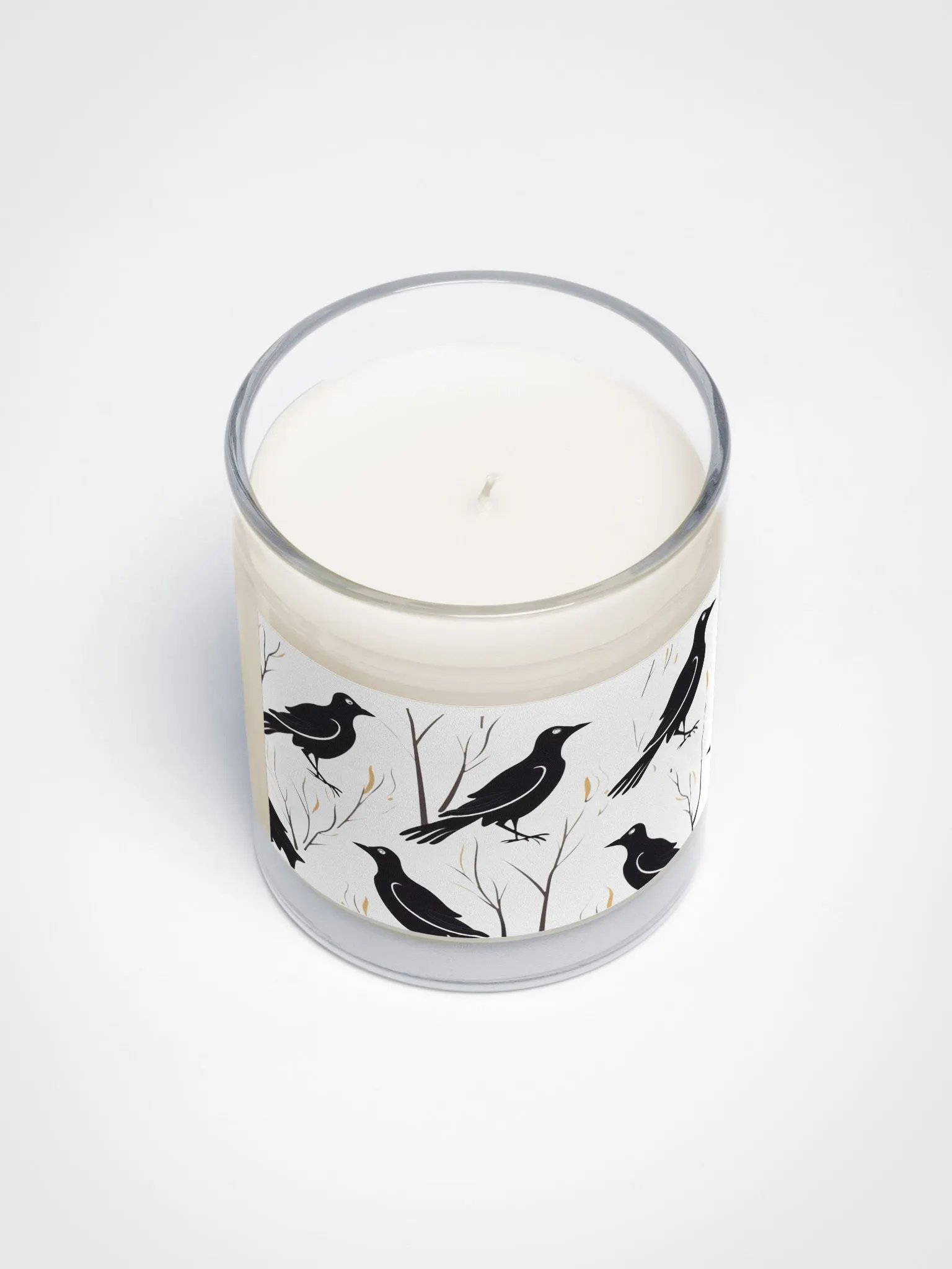 🌙 Serene Black Birds & Twigs Soy Candle 🕯️ product image (3)