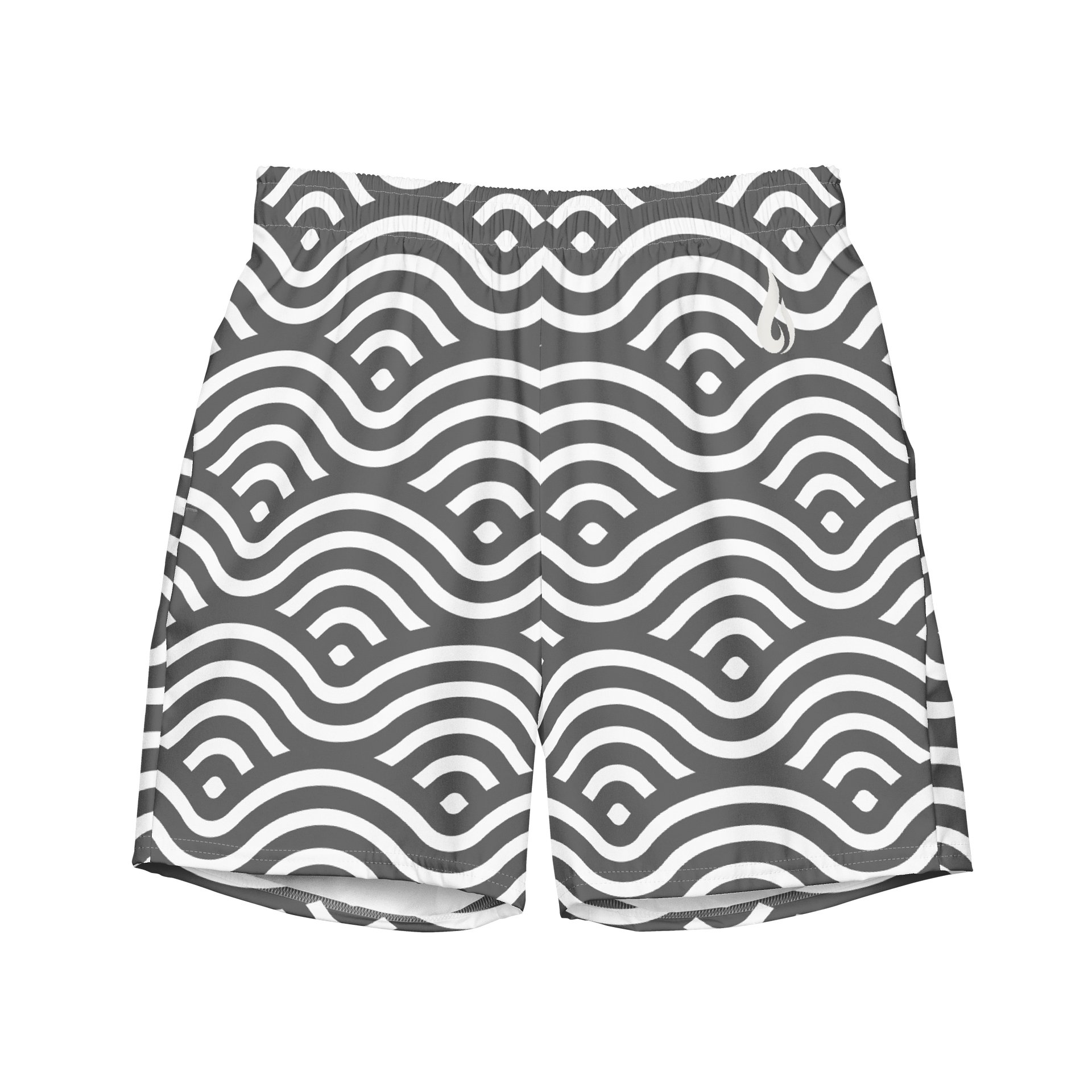 LowkeyFire Wave Pattern Swim Trunks product image (1)