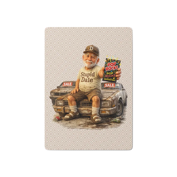 ''Popping & Rocking Stupid Dale'' Poker Playing Cards product image (2)