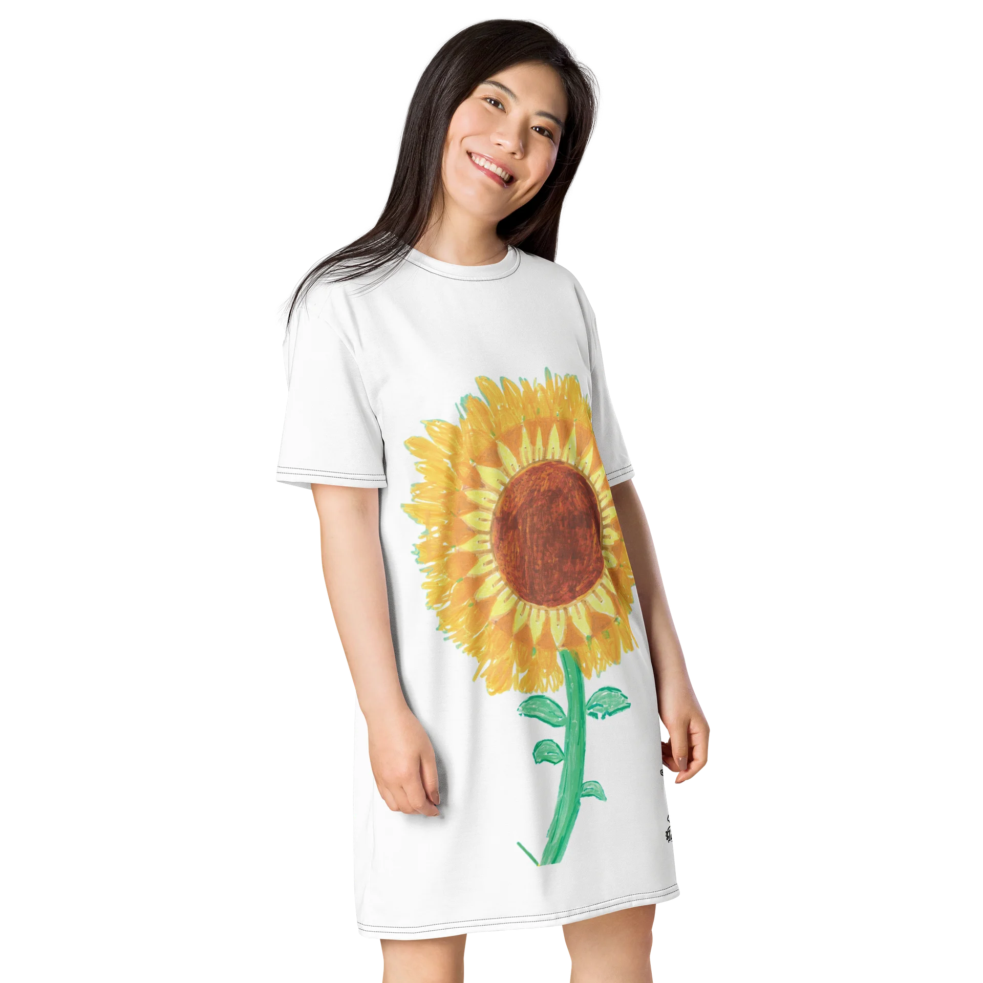 Sunflower Bloom T-Shirt Dress product image (4)