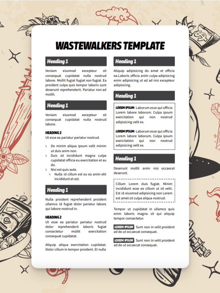 Wastewalkers Google Docs Template product image (1)