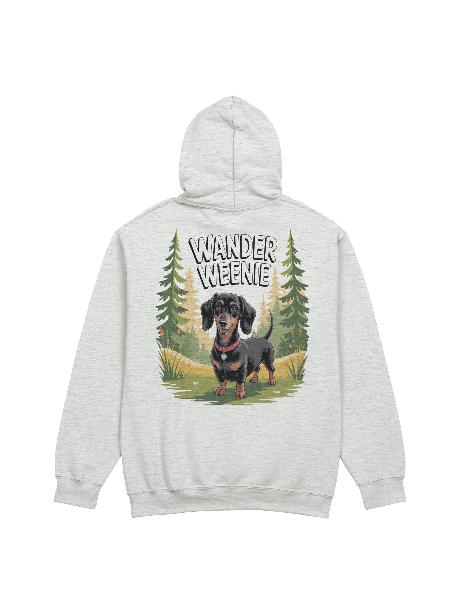 Wander Weenie Outdoor Adventure Dachshund Hoodie product image (2)