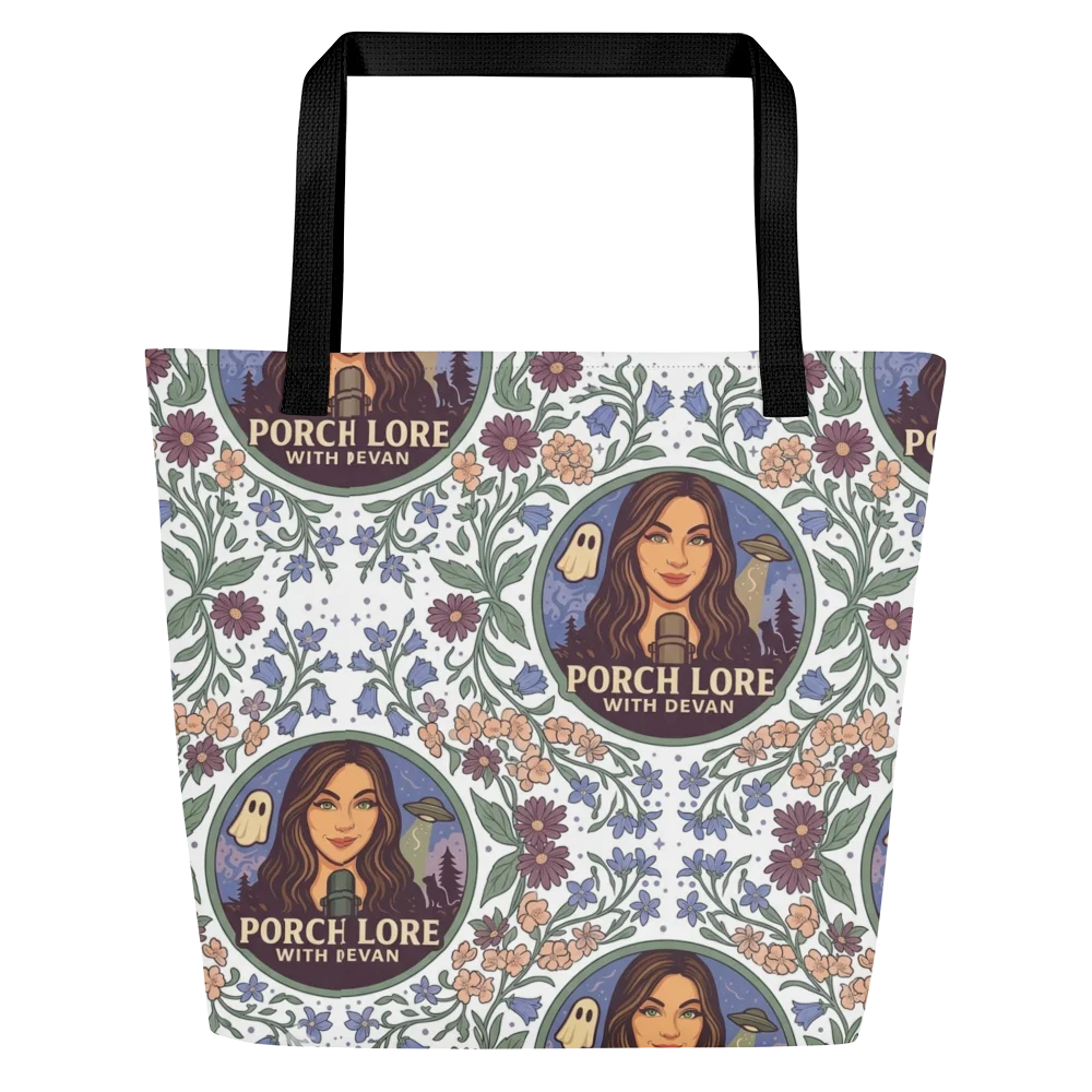 PORCH LORE DEVAN FLORAL LARGE TOTE BAG product image (5)