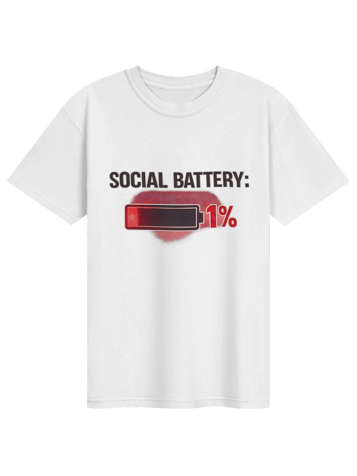 Socil Battery :1% T-Shirt product image (5)