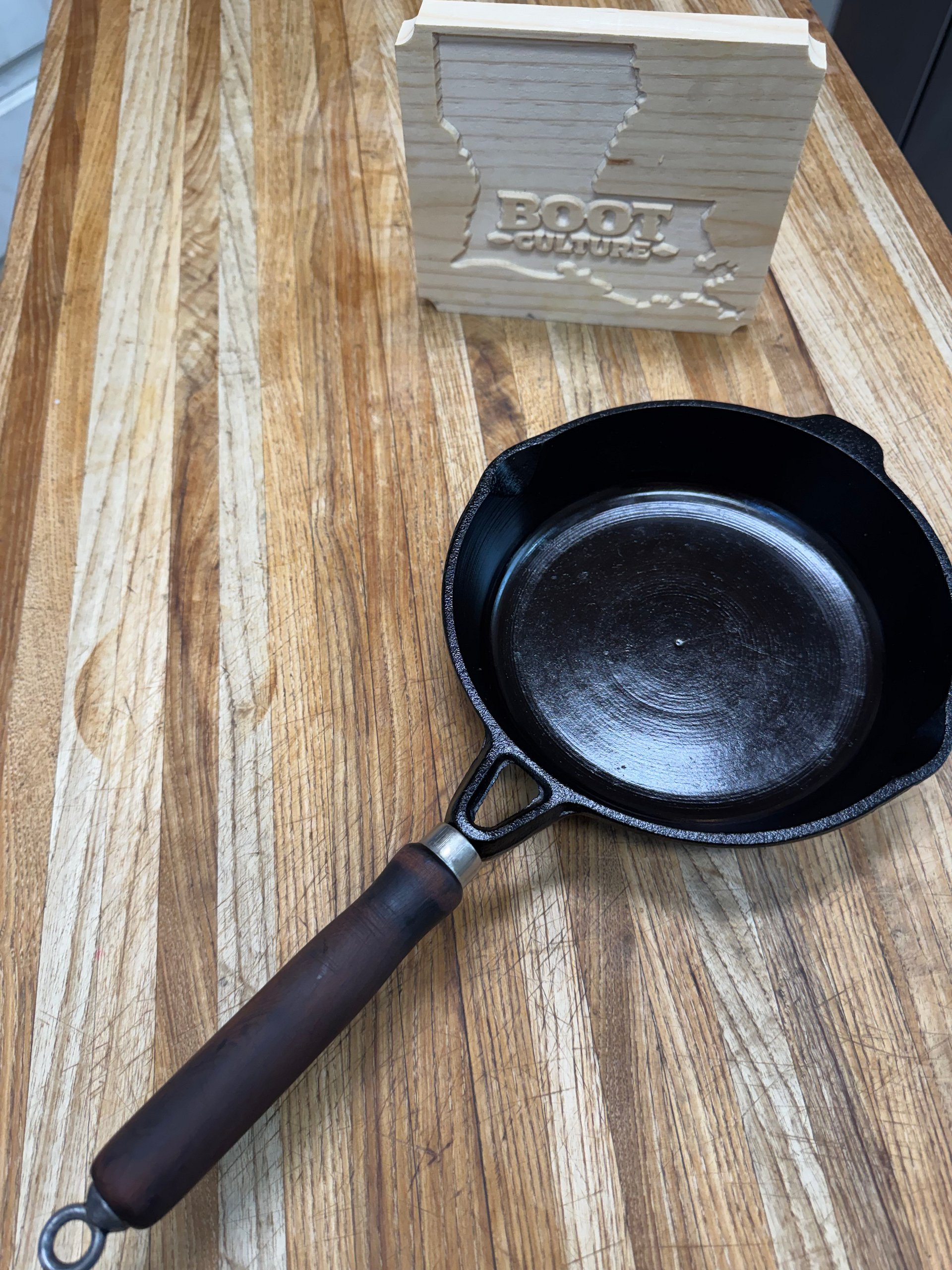 Imported Wooden Handle Skillet (SOLD) product image (1)
