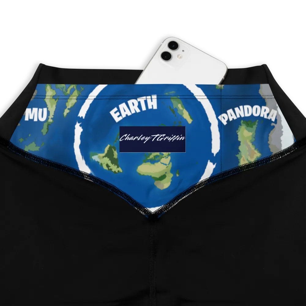 All-Over Print Sports Leggings Beyond The Ice Wall Map product image (3)