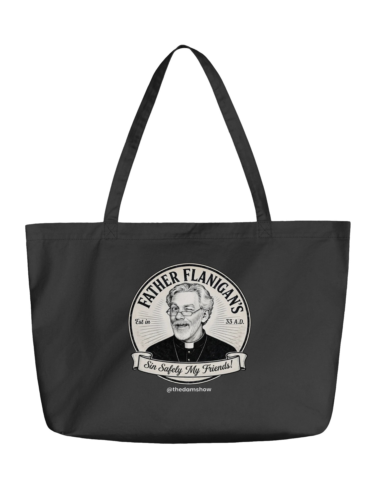 Father Flanigan's Sin Safely Tote Bag | Funny Atheist Tote product image (1)