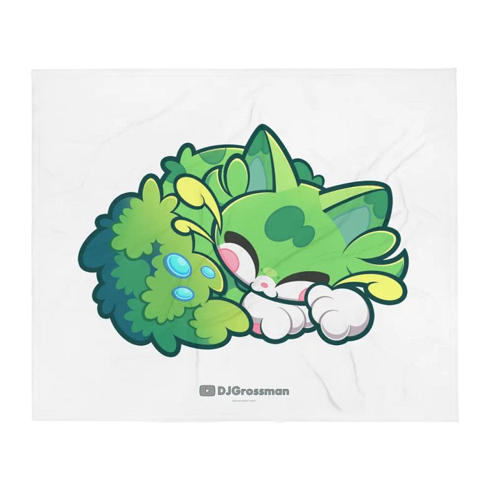 Sleeping Chloe • Throw Blanket (White) product image (1)