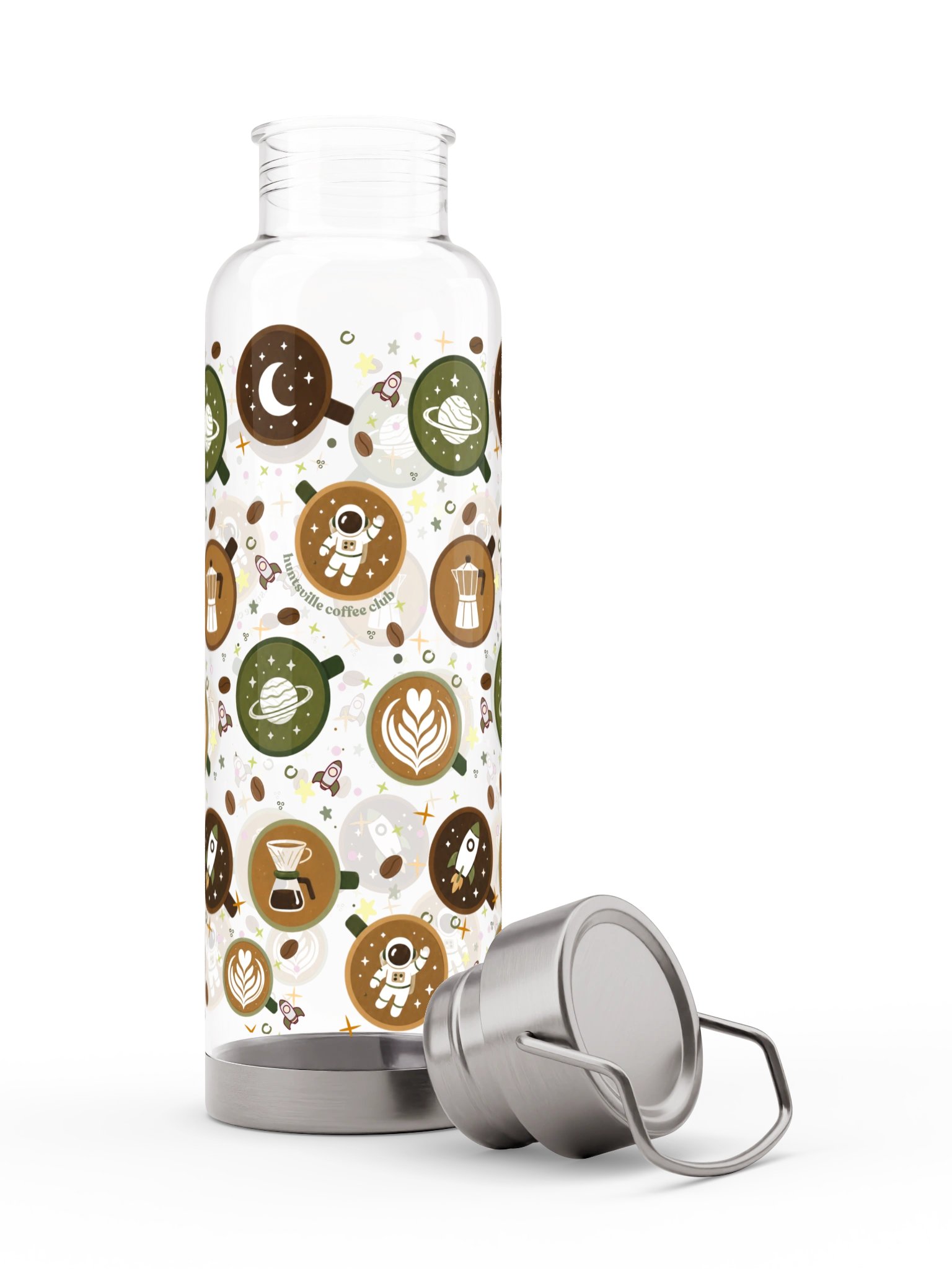 Cosmic Coffee Mug Pattern Sports Bottle product image (9)