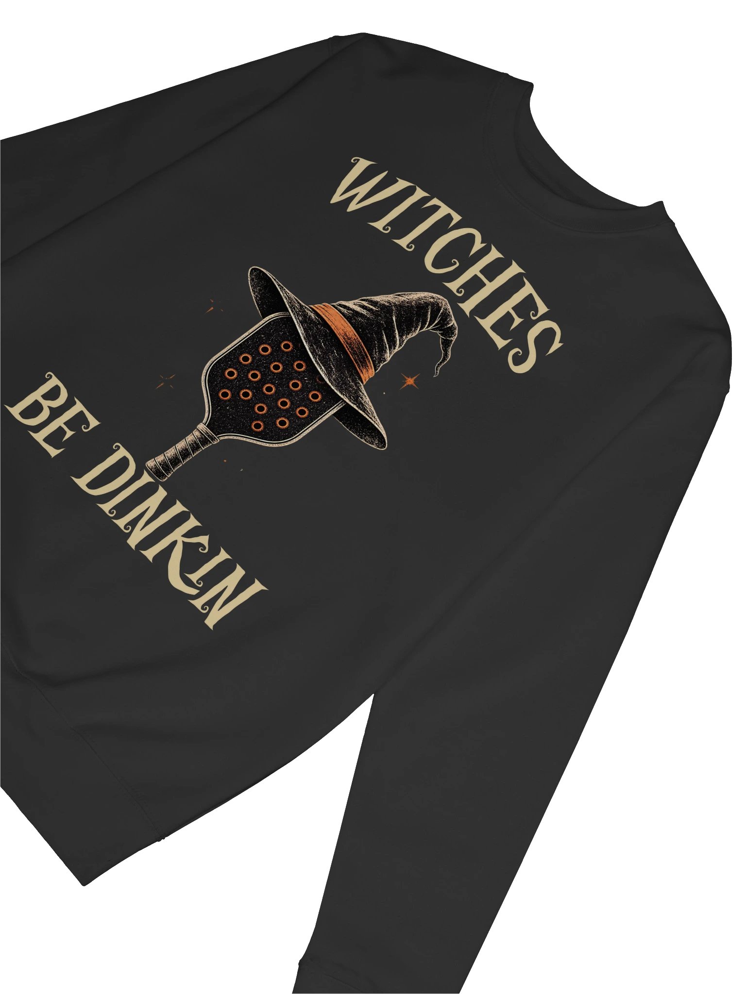 Witches Be Dinkin Halloween Pickleball Sweatshirt | Witch Hat Crewneck product image (16)