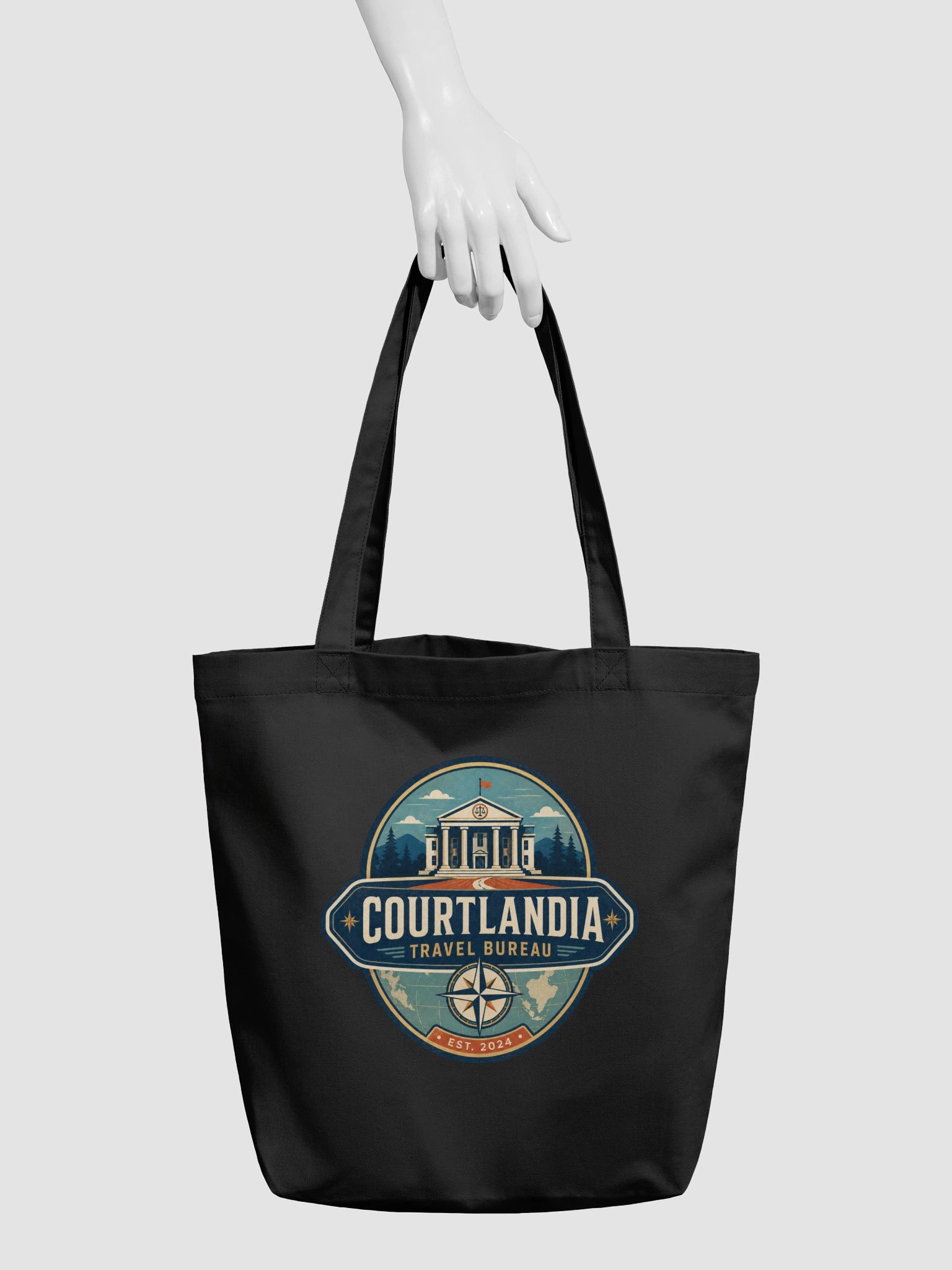 Courtlandia Travel Bureau Tote Bag product image (4)