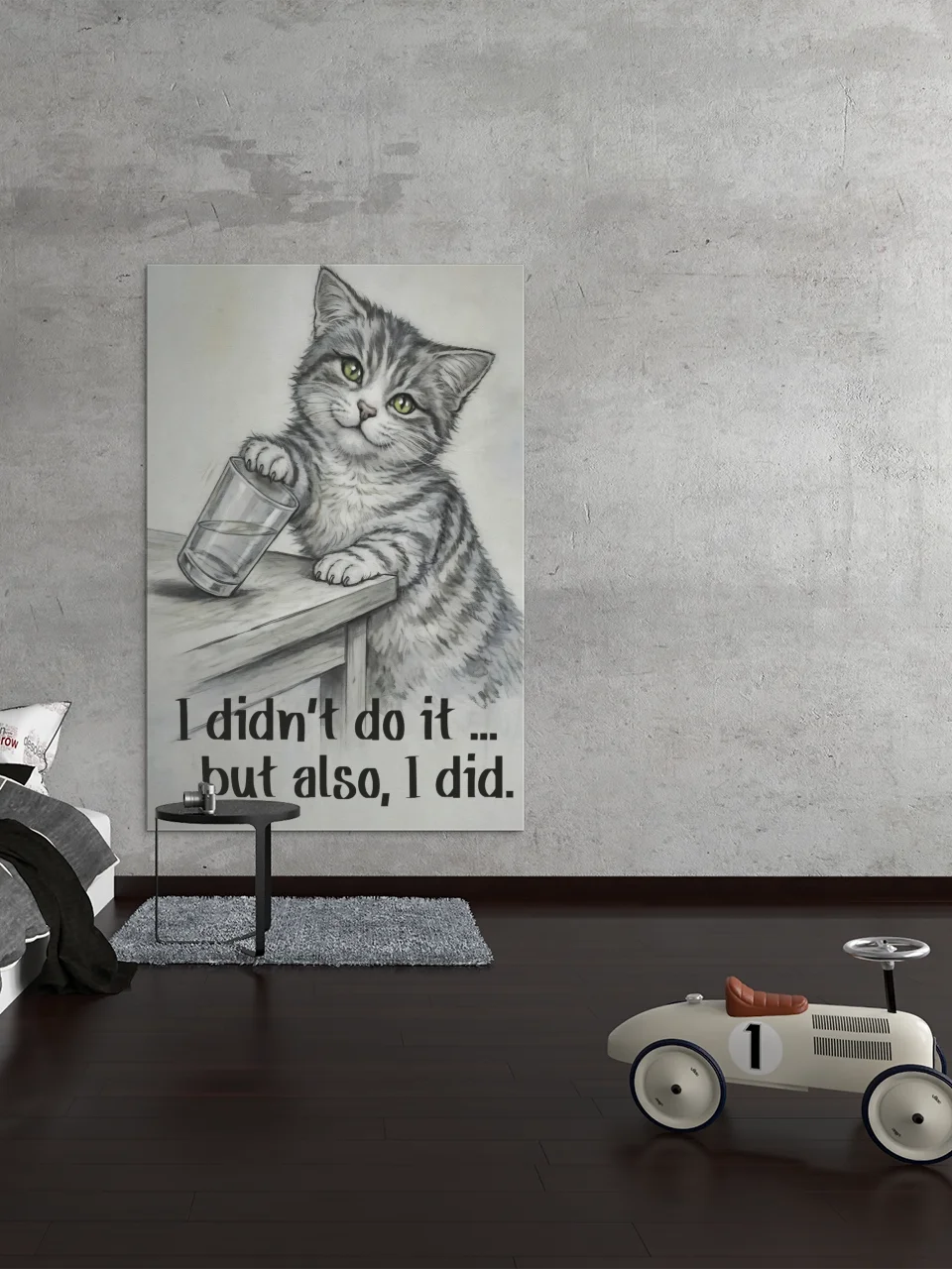 I Didn’t Do It Mischievous Cat Poster product image (61)