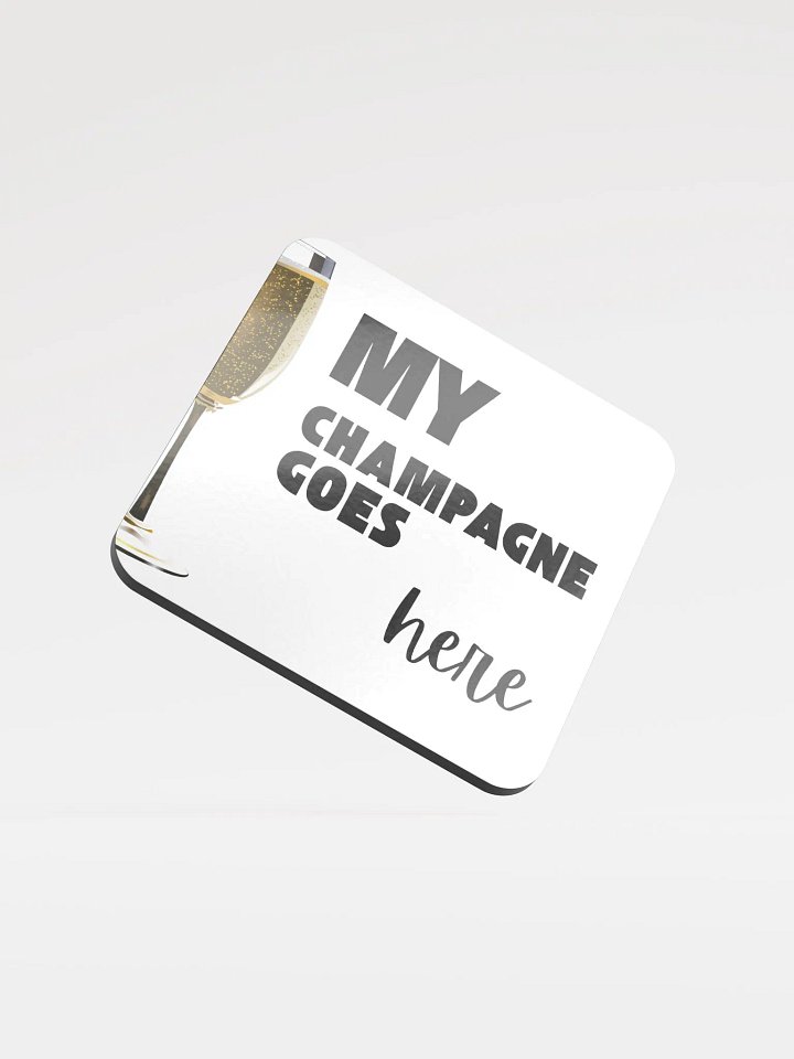 My Champagne Goes Here Cork Coaster Set product image (1)