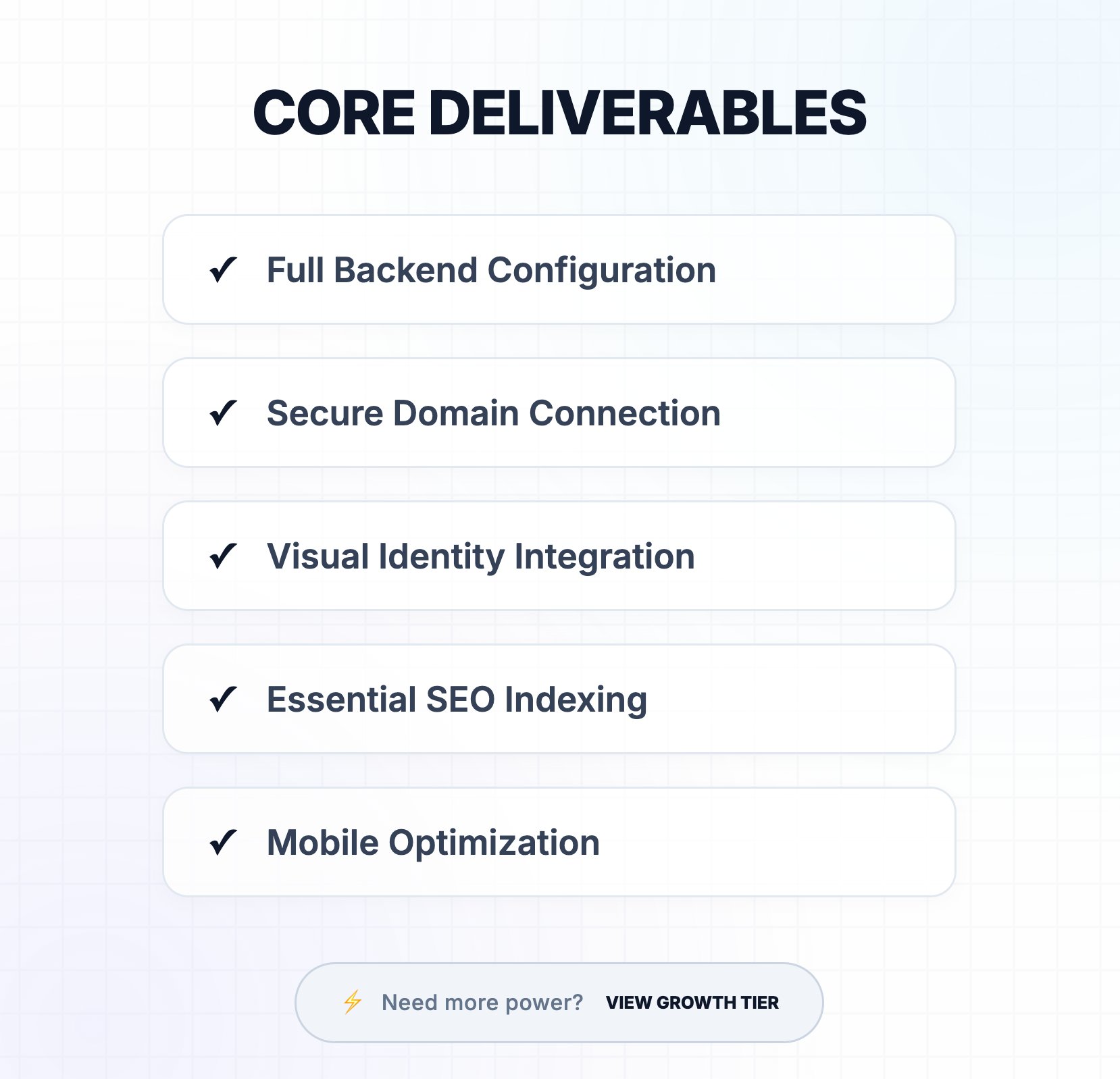 Foundation Tier (+Required Hosting) product image (2)
