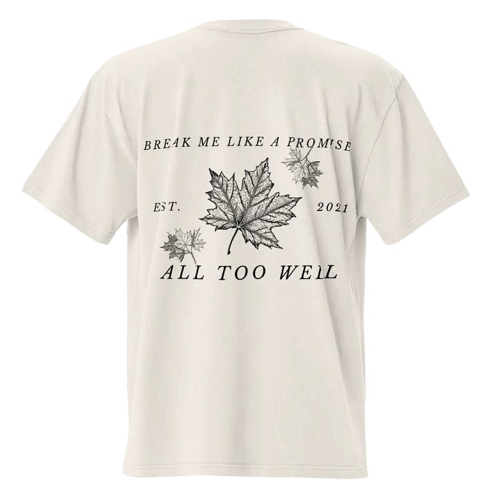 'All too well' - Taylor Swift Inspired Oversized Faded T-Shirt product image (6)