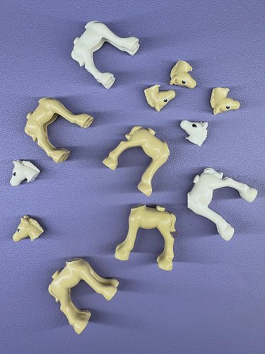 I’ve been hacking off @lego foal heads again. Any guesses on who my next project is?