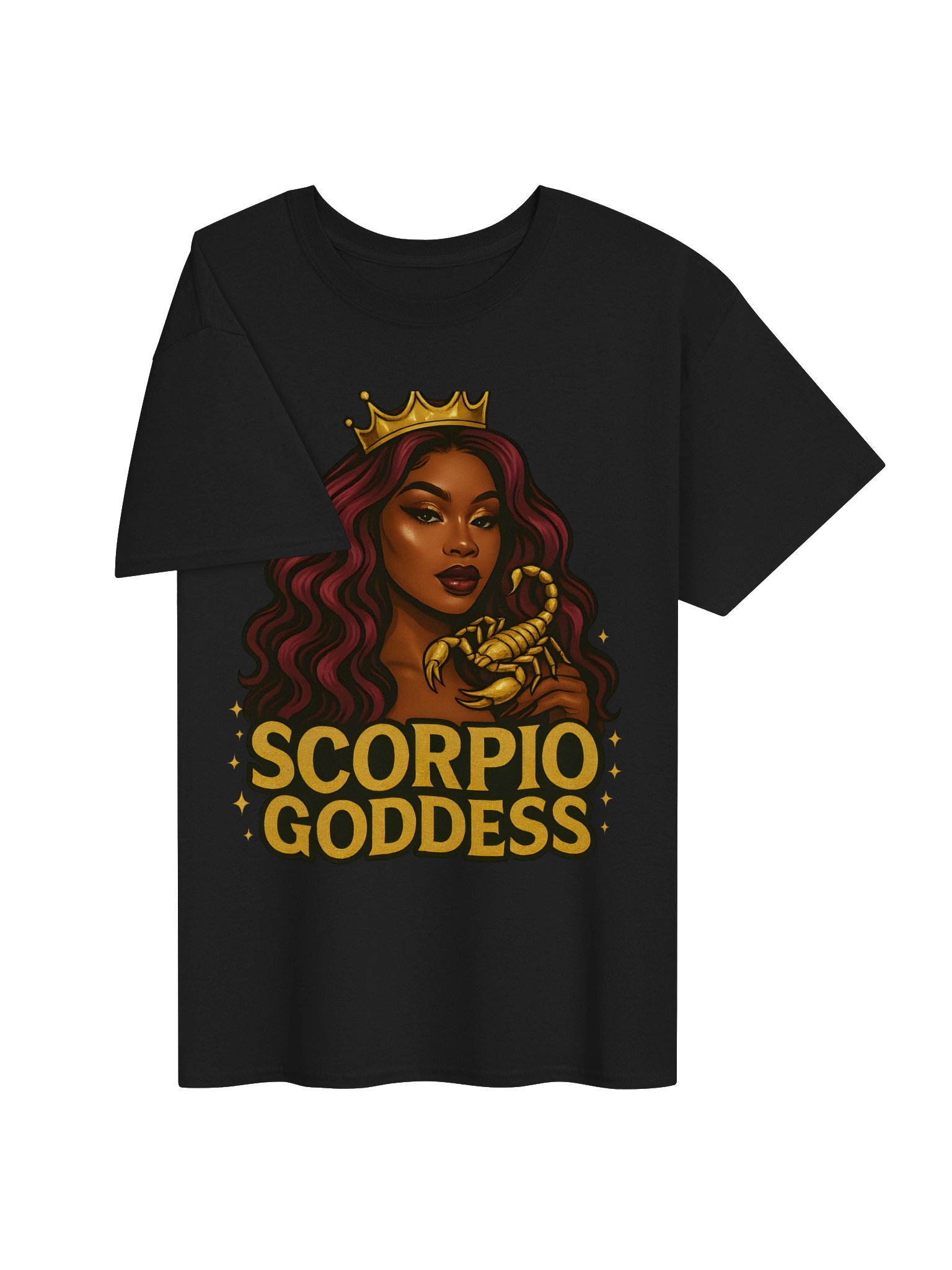 Scorpio Goddess Gold Crown Tee product image (22)