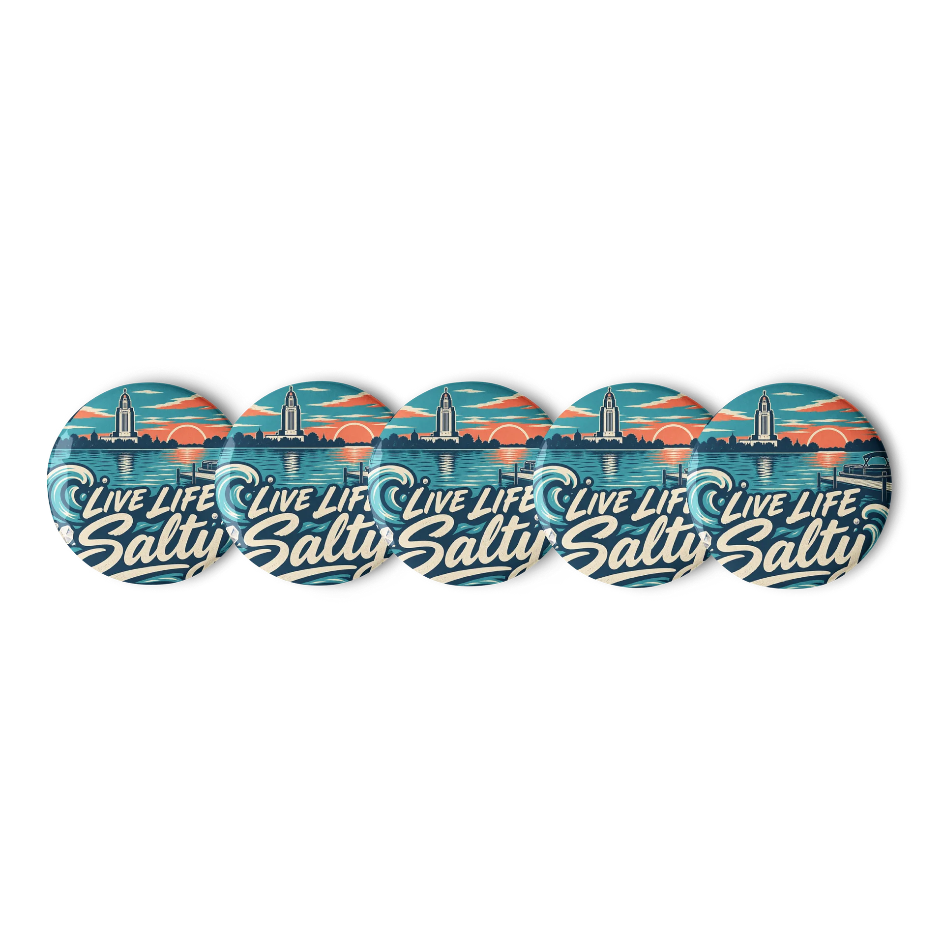 "Live Life Salty" Button product image (1)