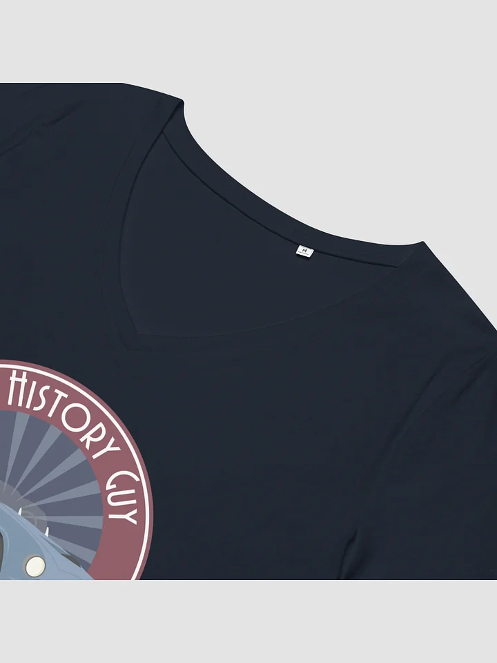 Women’s Car Fitted V-Neck T-Shirt product image (2)