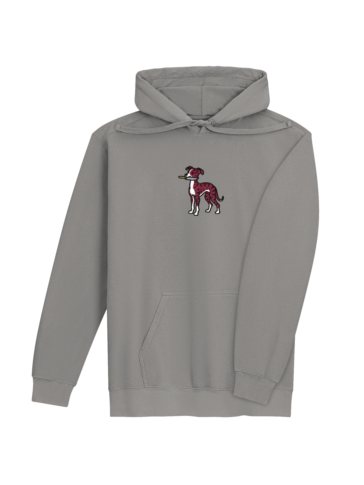 Funny Chibi-Style Italian Greyhound(Brindle) Embroidered Premium Hoodie product image (36)