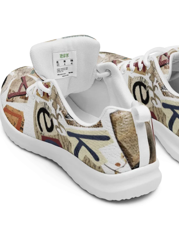Literary Vibe: Book & Coffee Collage Sneaker Women's Sneakers product image (6)