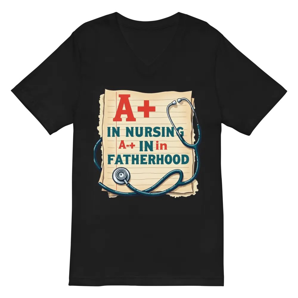 A+ in Nursing, A+ in Fatherhood T-Shirt product image (3)