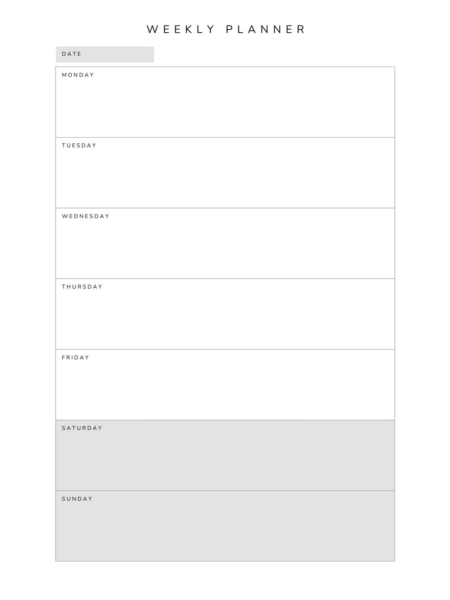 Digital Monthly Planner Minimalistic product image (7)