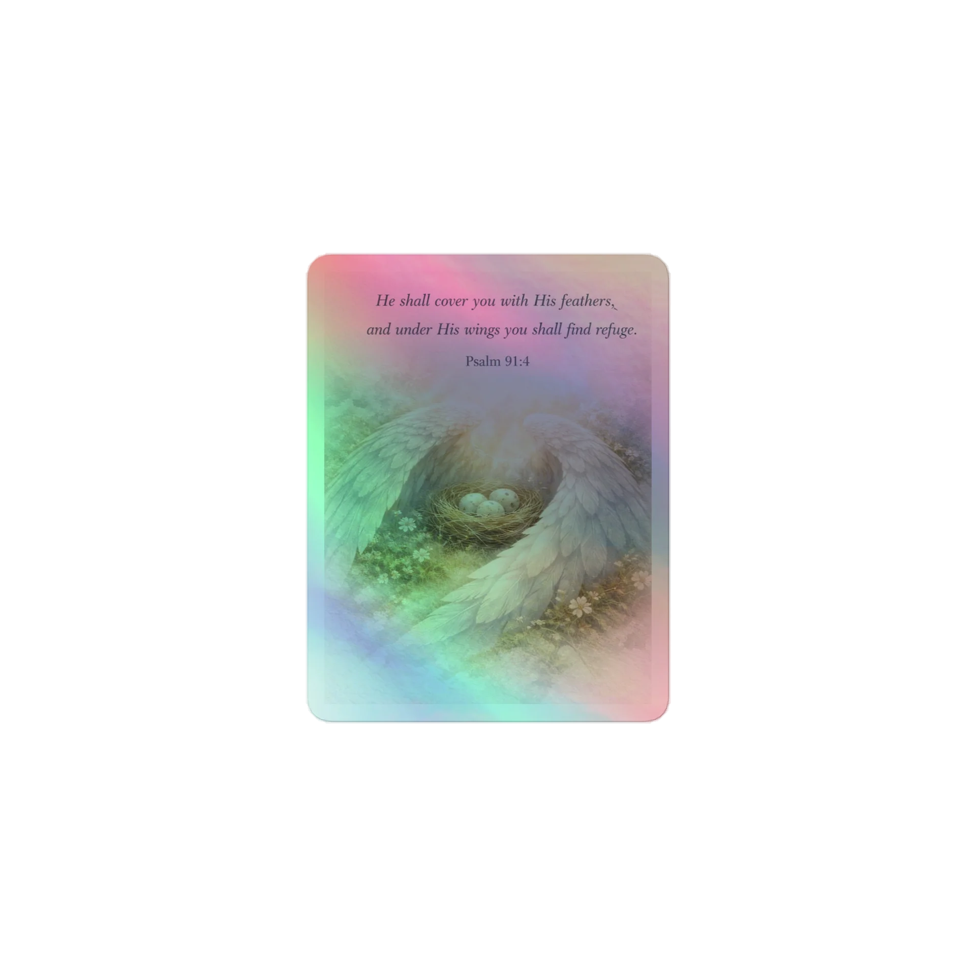 Psalm 91:4 Angel Wings Sticker Sheet product image (1)