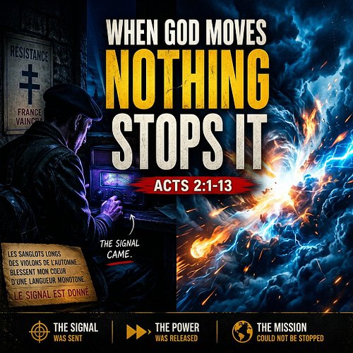 The signal came. The mission was launched. Nothing could stop it. 🔥

This Sunday we're in Acts 2:1–13 
