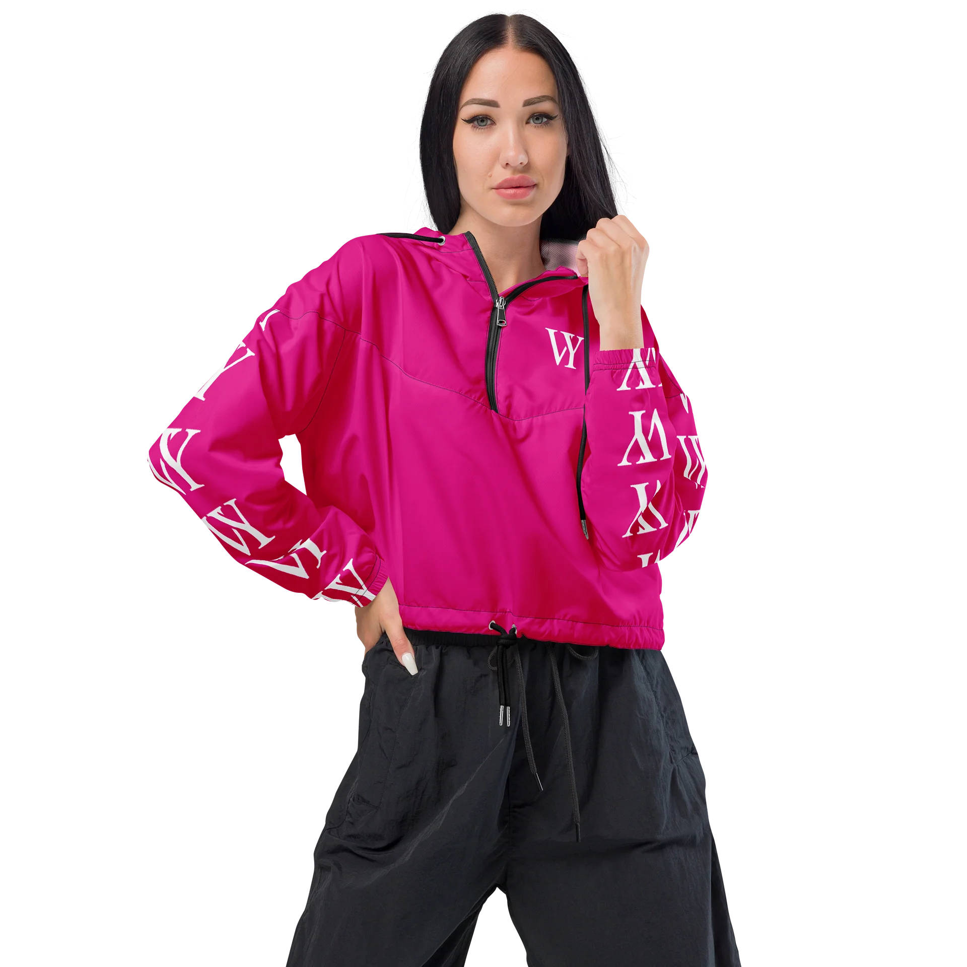 VY Magenta Cropped Windbreaker product image (1)