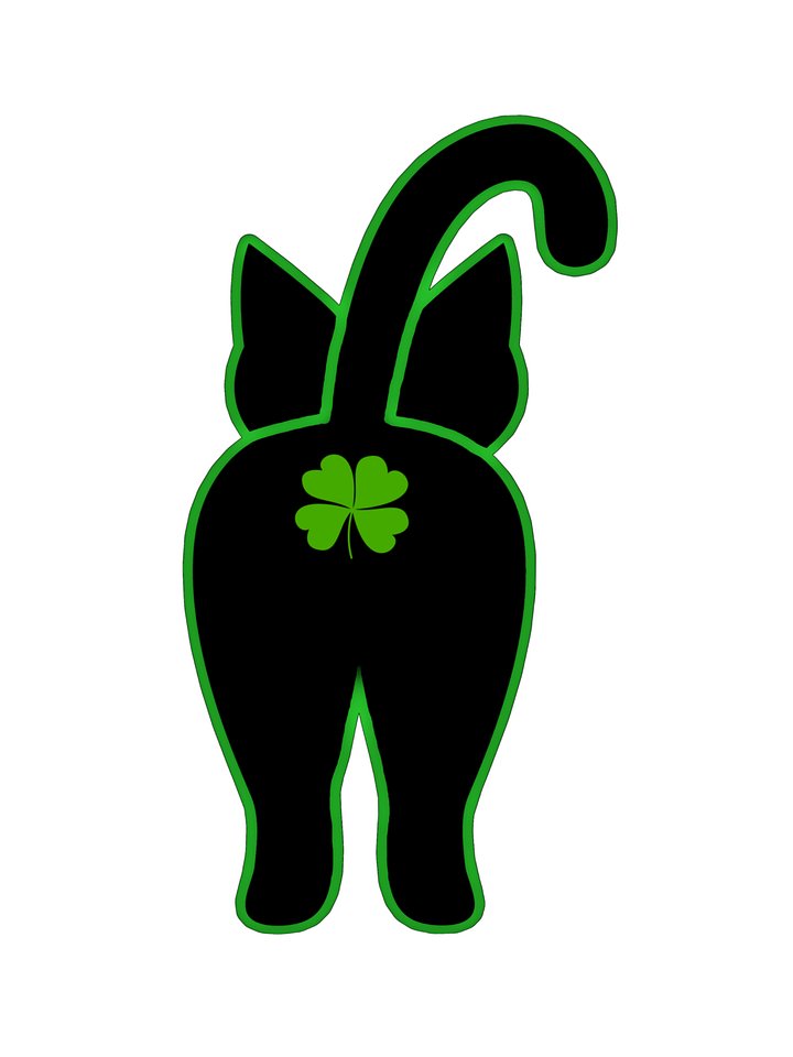 Lucky Cat Butt sticker product image (1)