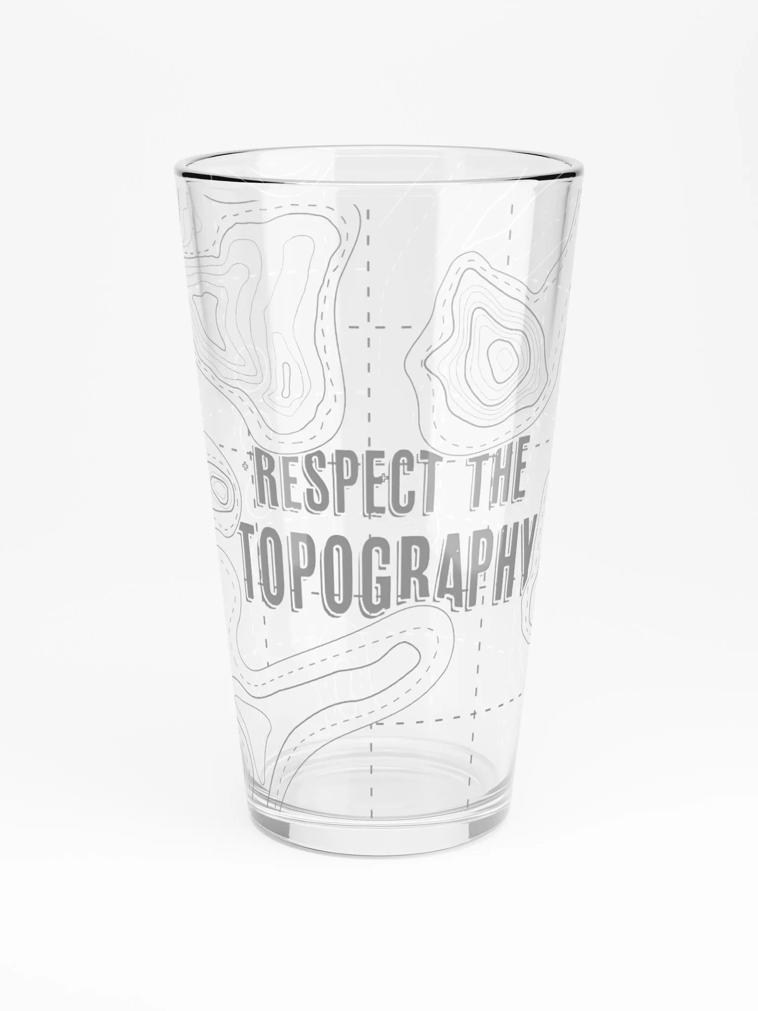 Respect the Topography - Beer Glass product image (3)