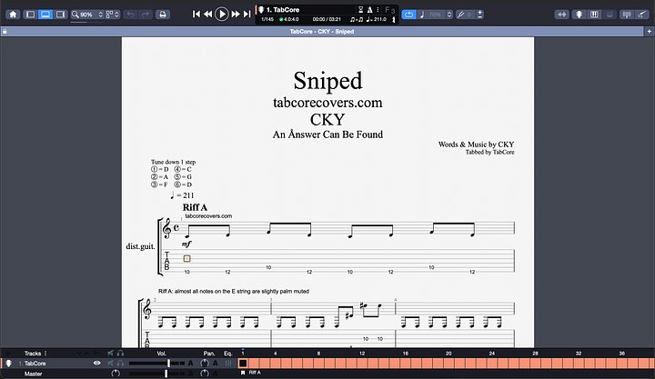 CKY - Sniped - Guitar Tabs product image (2)