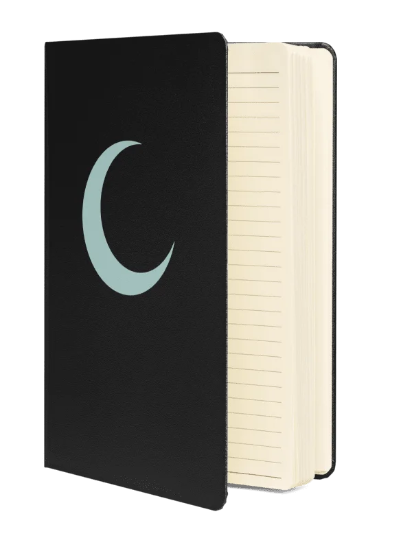 Crescent Moon Notebook – Light Mist Print product image (2)