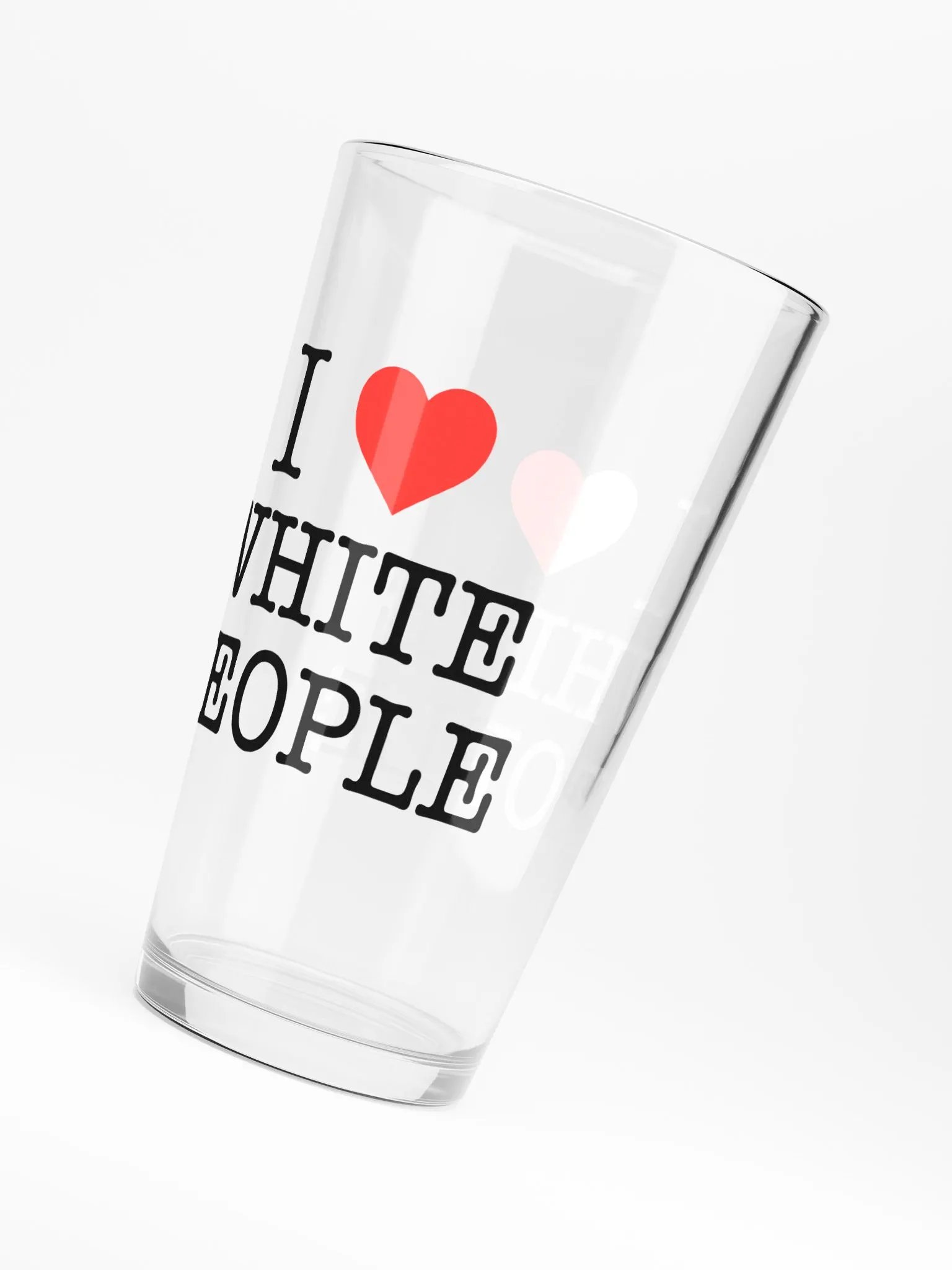 I Love White People - Glass product image (2)