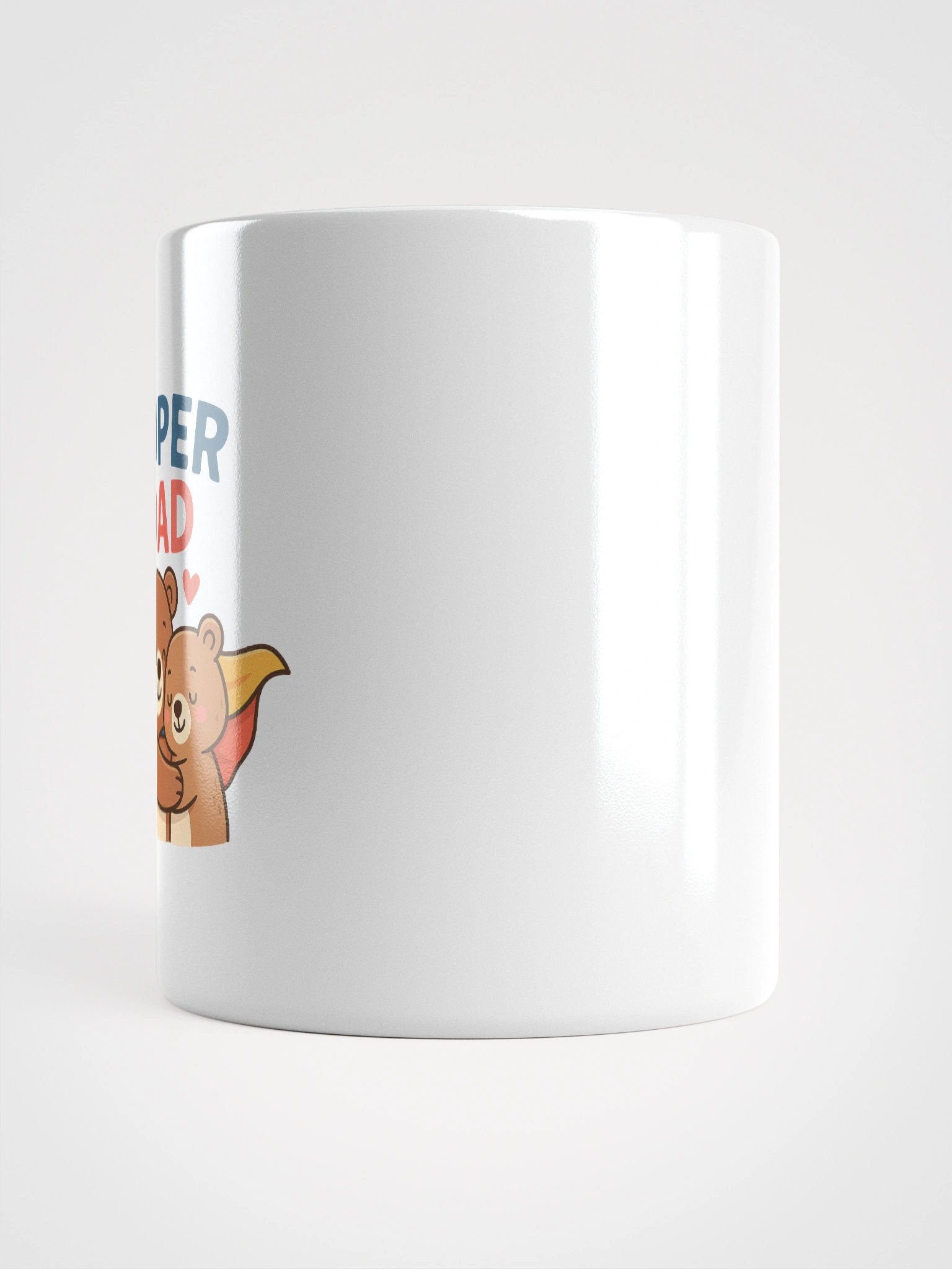 Super Dad Hug White Glossy Mug product image (13)